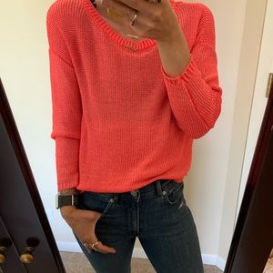 H&M Coral Knit Sweater